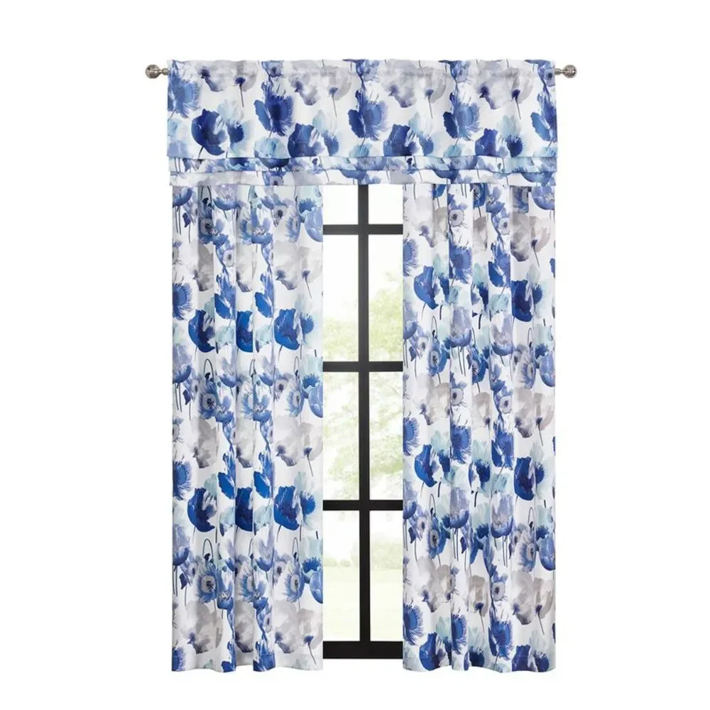 PowerSellerUSA 2-PACK Floral Modern Room Darkening Window Curtain for